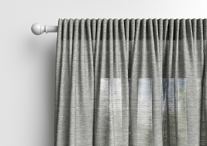 Sahara Voile, Metallic Grey - Made to Measure Curtains - Image 10
